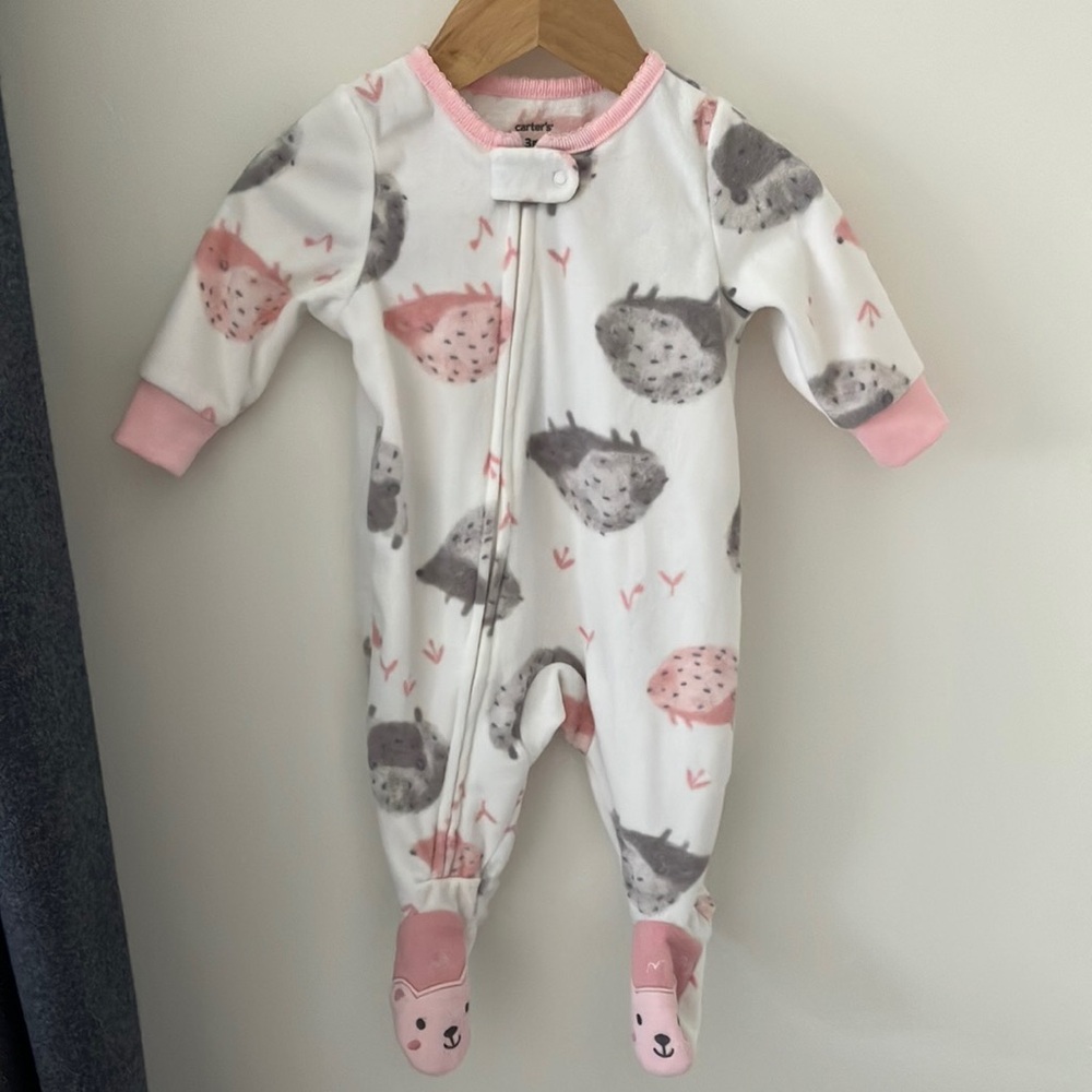 Adorable Pink and Gray Hedgehog One Piece